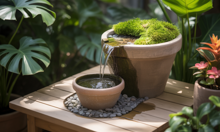 Comment créer une cascade en pot ?