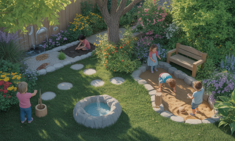 Les étapes pour créer un jardin sensoriel pour les enfants